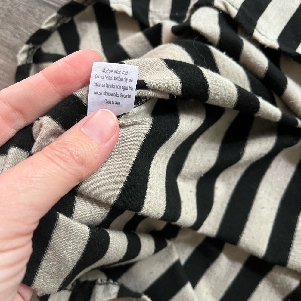 Tan & Black Striped Maxi Skirt Size XL - Picture 7 of 7
